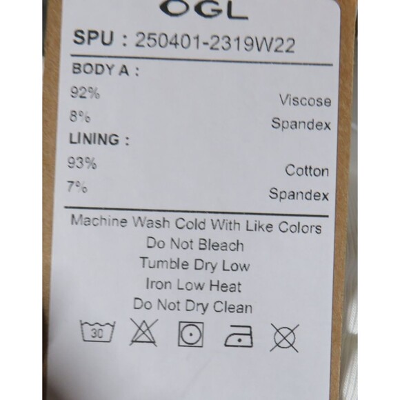 OGL White Soft Stretchy Off The Shoulder Padded Brami Top Size Medium - Picture 9 of 9